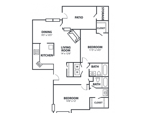 B1 2 bedroom and 2 bathroom B1 2 bedroom and 2 bathroom